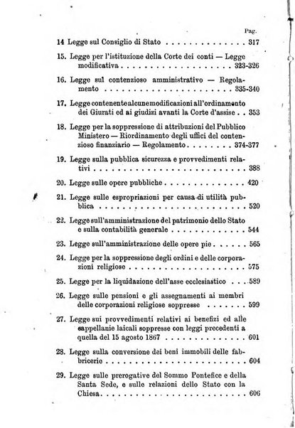 Manuale ad uso dei senatori del Regno e dei deputati contenente lo Statuto e i plebisciti, la legge elettorale, i regolamenti delle due Camere, le principali leggi organiche dllo Stato, gli elenchi dei senatori del Regno, dei deputati e dei ministeri succedutisi durante la ... legislazione