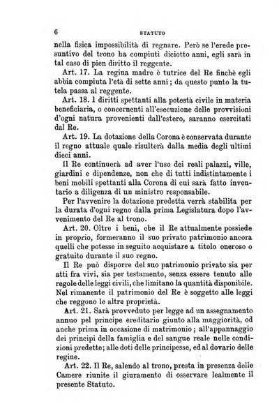 Manuale ad uso dei senatori del Regno e dei deputati contenente lo Statuto e i plebisciti, la legge elettorale, i regolamenti delle due Camere, le principali leggi organiche dllo Stato, gli elenchi dei senatori del Regno, dei deputati e dei ministeri succedutisi durante la ... legislazione