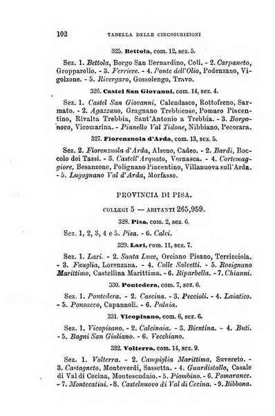 Manuale ad uso dei senatori del Regno e dei deputati contenente lo Statuto e i plebisciti, la legge elettorale, i regolamenti delle due Camere, le principali leggi organiche dllo Stato, gli elenchi dei senatori del Regno, dei deputati e dei ministeri succedutisi durante la ... legislazione