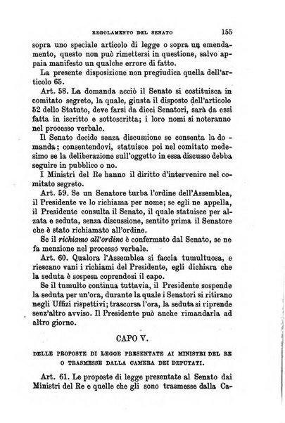 Manuale ad uso dei senatori del Regno e dei deputati contenente lo Statuto e i plebisciti, la legge elettorale, i regolamenti delle due Camere, le principali leggi organiche dllo Stato, gli elenchi dei senatori del Regno, dei deputati e dei ministeri succedutisi durante la ... legislazione