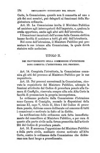 Manuale ad uso dei senatori del Regno e dei deputati contenente lo Statuto e i plebisciti, la legge elettorale, i regolamenti delle due Camere, le principali leggi organiche dllo Stato, gli elenchi dei senatori del Regno, dei deputati e dei ministeri succedutisi durante la ... legislazione