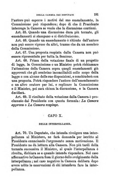 Manuale ad uso dei senatori del Regno e dei deputati contenente lo Statuto e i plebisciti, la legge elettorale, i regolamenti delle due Camere, le principali leggi organiche dllo Stato, gli elenchi dei senatori del Regno, dei deputati e dei ministeri succedutisi durante la ... legislazione