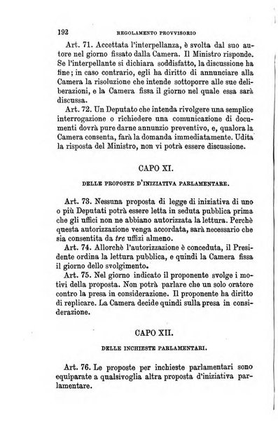 Manuale ad uso dei senatori del Regno e dei deputati contenente lo Statuto e i plebisciti, la legge elettorale, i regolamenti delle due Camere, le principali leggi organiche dllo Stato, gli elenchi dei senatori del Regno, dei deputati e dei ministeri succedutisi durante la ... legislazione