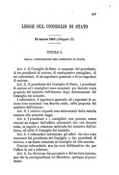 Manuale ad uso dei senatori del Regno e dei deputati contenente lo Statuto e i plebisciti, la legge elettorale, i regolamenti delle due Camere, le principali leggi organiche dllo Stato, gli elenchi dei senatori del Regno, dei deputati e dei ministeri succedutisi durante la ... legislazione