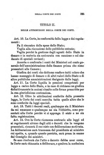 Manuale ad uso dei senatori del Regno e dei deputati contenente lo Statuto e i plebisciti, la legge elettorale, i regolamenti delle due Camere, le principali leggi organiche dllo Stato, gli elenchi dei senatori del Regno, dei deputati e dei ministeri succedutisi durante la ... legislazione