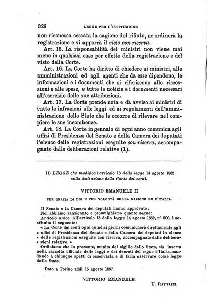 Manuale ad uso dei senatori del Regno e dei deputati contenente lo Statuto e i plebisciti, la legge elettorale, i regolamenti delle due Camere, le principali leggi organiche dllo Stato, gli elenchi dei senatori del Regno, dei deputati e dei ministeri succedutisi durante la ... legislazione