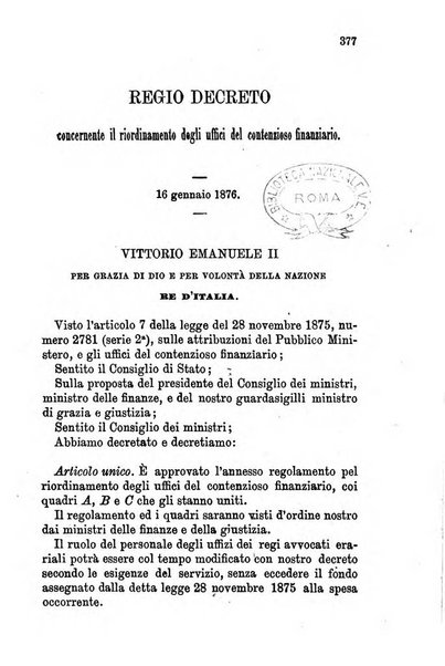 Manuale ad uso dei senatori del Regno e dei deputati contenente lo Statuto e i plebisciti, la legge elettorale, i regolamenti delle due Camere, le principali leggi organiche dllo Stato, gli elenchi dei senatori del Regno, dei deputati e dei ministeri succedutisi durante la ... legislazione