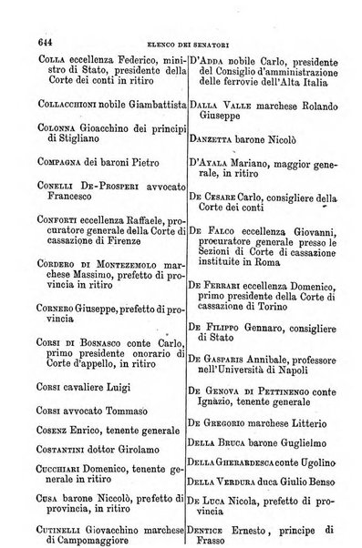 Manuale ad uso dei senatori del Regno e dei deputati contenente lo Statuto e i plebisciti, la legge elettorale, i regolamenti delle due Camere, le principali leggi organiche dllo Stato, gli elenchi dei senatori del Regno, dei deputati e dei ministeri succedutisi durante la ... legislazione