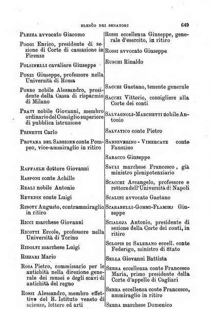 Manuale ad uso dei senatori del Regno e dei deputati contenente lo Statuto e i plebisciti, la legge elettorale, i regolamenti delle due Camere, le principali leggi organiche dllo Stato, gli elenchi dei senatori del Regno, dei deputati e dei ministeri succedutisi durante la ... legislazione