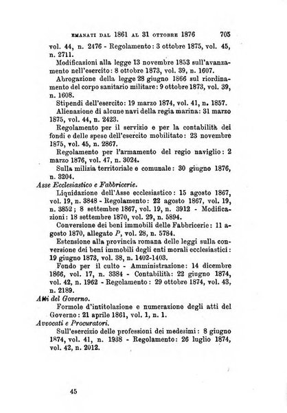 Manuale ad uso dei senatori del Regno e dei deputati contenente lo Statuto e i plebisciti, la legge elettorale, i regolamenti delle due Camere, le principali leggi organiche dllo Stato, gli elenchi dei senatori del Regno, dei deputati e dei ministeri succedutisi durante la ... legislazione