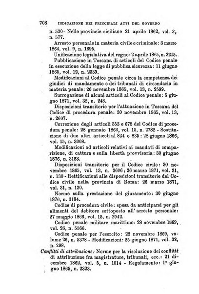 Manuale ad uso dei senatori del Regno e dei deputati contenente lo Statuto e i plebisciti, la legge elettorale, i regolamenti delle due Camere, le principali leggi organiche dllo Stato, gli elenchi dei senatori del Regno, dei deputati e dei ministeri succedutisi durante la ... legislazione