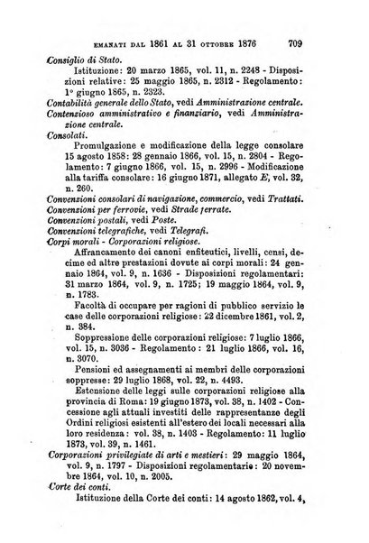 Manuale ad uso dei senatori del Regno e dei deputati contenente lo Statuto e i plebisciti, la legge elettorale, i regolamenti delle due Camere, le principali leggi organiche dllo Stato, gli elenchi dei senatori del Regno, dei deputati e dei ministeri succedutisi durante la ... legislazione