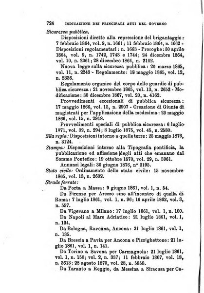 Manuale ad uso dei senatori del Regno e dei deputati contenente lo Statuto e i plebisciti, la legge elettorale, i regolamenti delle due Camere, le principali leggi organiche dllo Stato, gli elenchi dei senatori del Regno, dei deputati e dei ministeri succedutisi durante la ... legislazione