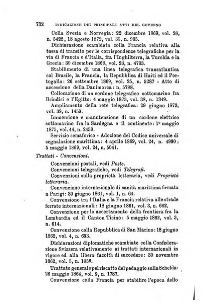 Manuale ad uso dei senatori del Regno e dei deputati contenente lo Statuto e i plebisciti, la legge elettorale, i regolamenti delle due Camere, le principali leggi organiche dllo Stato, gli elenchi dei senatori del Regno, dei deputati e dei ministeri succedutisi durante la ... legislazione