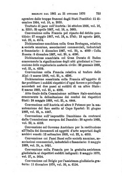 Manuale ad uso dei senatori del Regno e dei deputati contenente lo Statuto e i plebisciti, la legge elettorale, i regolamenti delle due Camere, le principali leggi organiche dllo Stato, gli elenchi dei senatori del Regno, dei deputati e dei ministeri succedutisi durante la ... legislazione