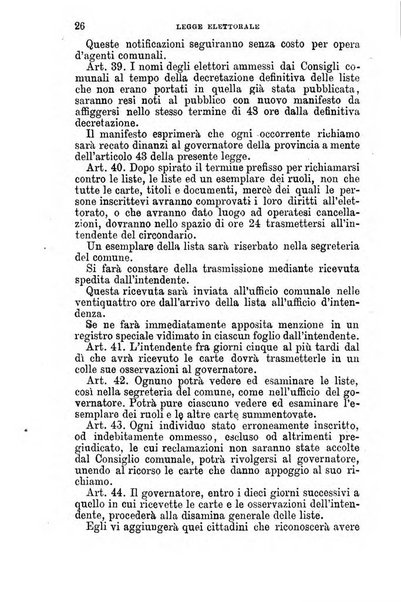 Manuale ad uso dei senatori del Regno e dei deputati contenente lo Statuto e i plebisciti, la legge elettorale, i regolamenti delle due Camere, le principali leggi organiche dllo Stato, gli elenchi dei senatori del Regno, dei deputati e dei ministeri succedutisi durante la ... legislazione