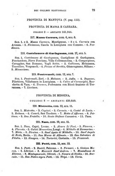 Manuale ad uso dei senatori del Regno e dei deputati contenente lo Statuto e i plebisciti, la legge elettorale, i regolamenti delle due Camere, le principali leggi organiche dllo Stato, gli elenchi dei senatori del Regno, dei deputati e dei ministeri succedutisi durante la ... legislazione