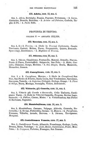 Manuale ad uso dei senatori del Regno e dei deputati contenente lo Statuto e i plebisciti, la legge elettorale, i regolamenti delle due Camere, le principali leggi organiche dllo Stato, gli elenchi dei senatori del Regno, dei deputati e dei ministeri succedutisi durante la ... legislazione