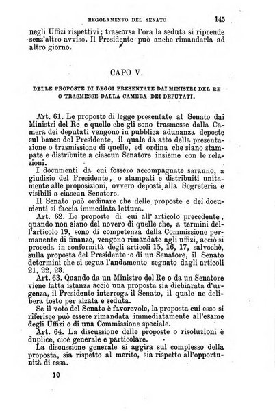 Manuale ad uso dei senatori del Regno e dei deputati contenente lo Statuto e i plebisciti, la legge elettorale, i regolamenti delle due Camere, le principali leggi organiche dllo Stato, gli elenchi dei senatori del Regno, dei deputati e dei ministeri succedutisi durante la ... legislazione