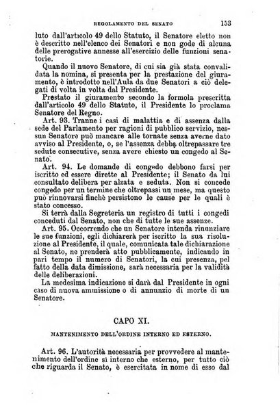 Manuale ad uso dei senatori del Regno e dei deputati contenente lo Statuto e i plebisciti, la legge elettorale, i regolamenti delle due Camere, le principali leggi organiche dllo Stato, gli elenchi dei senatori del Regno, dei deputati e dei ministeri succedutisi durante la ... legislazione