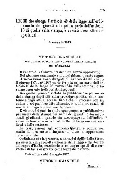 Manuale ad uso dei senatori del Regno e dei deputati contenente lo Statuto e i plebisciti, la legge elettorale, i regolamenti delle due Camere, le principali leggi organiche dllo Stato, gli elenchi dei senatori del Regno, dei deputati e dei ministeri succedutisi durante la ... legislazione