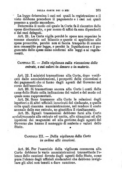 Manuale ad uso dei senatori del Regno e dei deputati contenente lo Statuto e i plebisciti, la legge elettorale, i regolamenti delle due Camere, le principali leggi organiche dllo Stato, gli elenchi dei senatori del Regno, dei deputati e dei ministeri succedutisi durante la ... legislazione