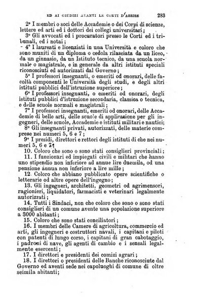 Manuale ad uso dei senatori del Regno e dei deputati contenente lo Statuto e i plebisciti, la legge elettorale, i regolamenti delle due Camere, le principali leggi organiche dllo Stato, gli elenchi dei senatori del Regno, dei deputati e dei ministeri succedutisi durante la ... legislazione