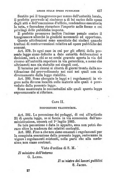 Manuale ad uso dei senatori del Regno e dei deputati contenente lo Statuto e i plebisciti, la legge elettorale, i regolamenti delle due Camere, le principali leggi organiche dllo Stato, gli elenchi dei senatori del Regno, dei deputati e dei ministeri succedutisi durante la ... legislazione