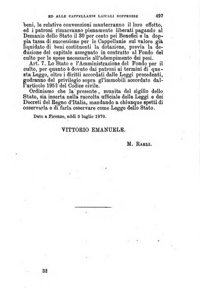 Manuale ad uso dei senatori del Regno e dei deputati contenente lo Statuto e i plebisciti, la legge elettorale, i regolamenti delle due Camere, le principali leggi organiche dllo Stato, gli elenchi dei senatori del Regno, dei deputati e dei ministeri succedutisi durante la ... legislazione