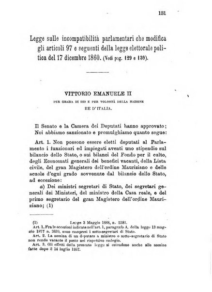 Manuale ad uso dei deputati al Parlamento nazionale