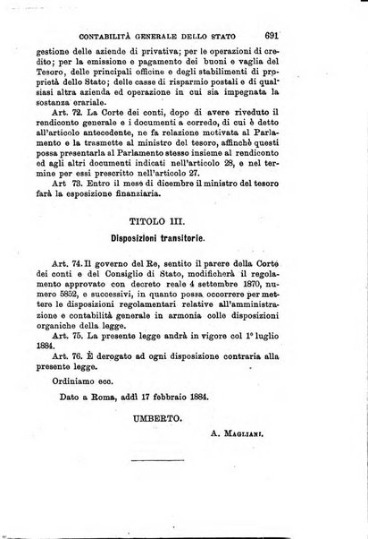 Manuale ad uso dei deputati al Parlamento nazionale