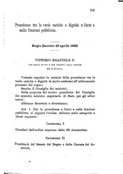 Manuale ad uso dei deputati al Parlamento nazionale