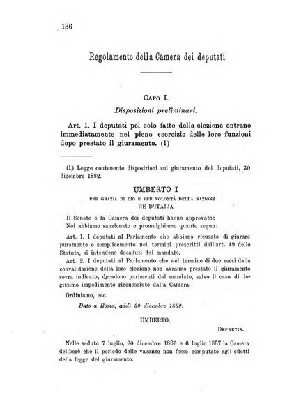 Manuale ad uso dei deputati al Parlamento nazionale