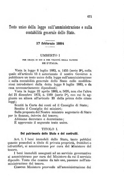 Manuale ad uso dei deputati al Parlamento nazionale