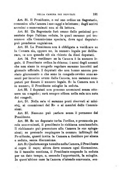 Manuale ad uso dei deputati al Parlamento nazionale