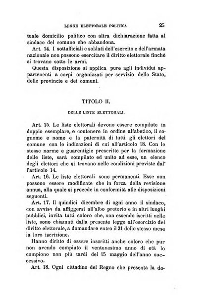 Manuale ad uso dei deputati al Parlamento nazionale