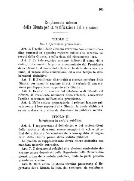 Manuale ad uso dei deputati al Parlamento nazionale