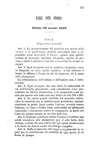 Manuale ad uso dei deputati al Parlamento nazionale