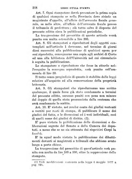 Manuale ad uso dei deputati al Parlamento nazionale