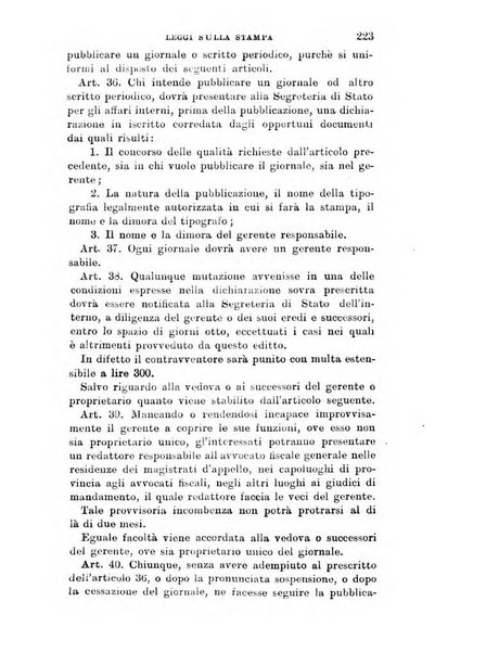 Manuale ad uso dei deputati al Parlamento nazionale