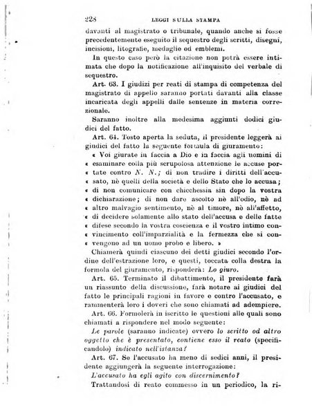 Manuale ad uso dei deputati al Parlamento nazionale