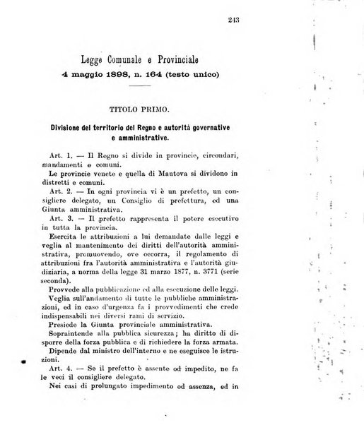 Manuale ad uso dei deputati al Parlamento nazionale