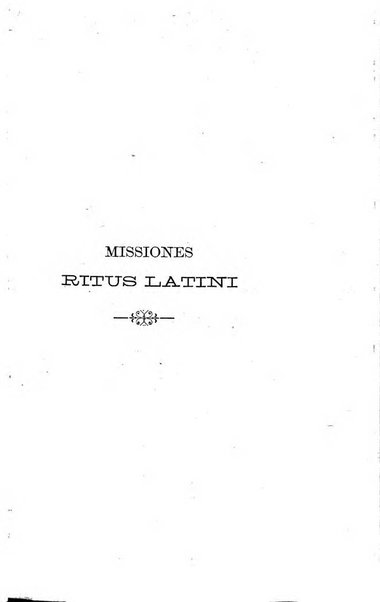 Missiones catholicae