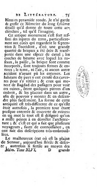 Académie Royale des Inscriptions et Belles Lettres. Mémoires..