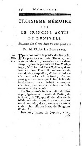 Académie Royale des Inscriptions et Belles Lettres. Mémoires..