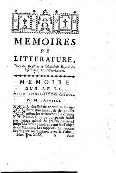 Académie Royale des Inscriptions et Belles Lettres. Mémoires..