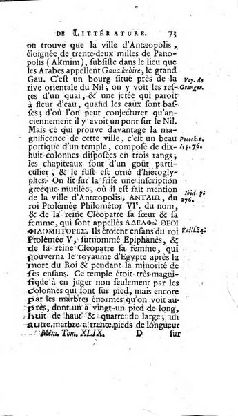 Académie Royale des Inscriptions et Belles Lettres. Mémoires..