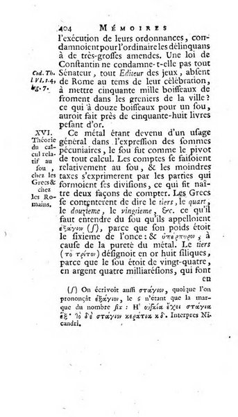 Académie Royale des Inscriptions et Belles Lettres. Mémoires..