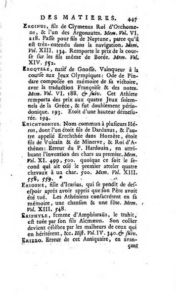 Académie Royale des Inscriptions et Belles Lettres. Mémoires..