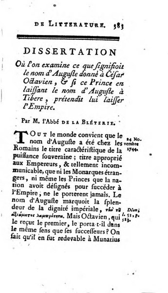 Académie Royale des Inscriptions et Belles Lettres. Mémoires..